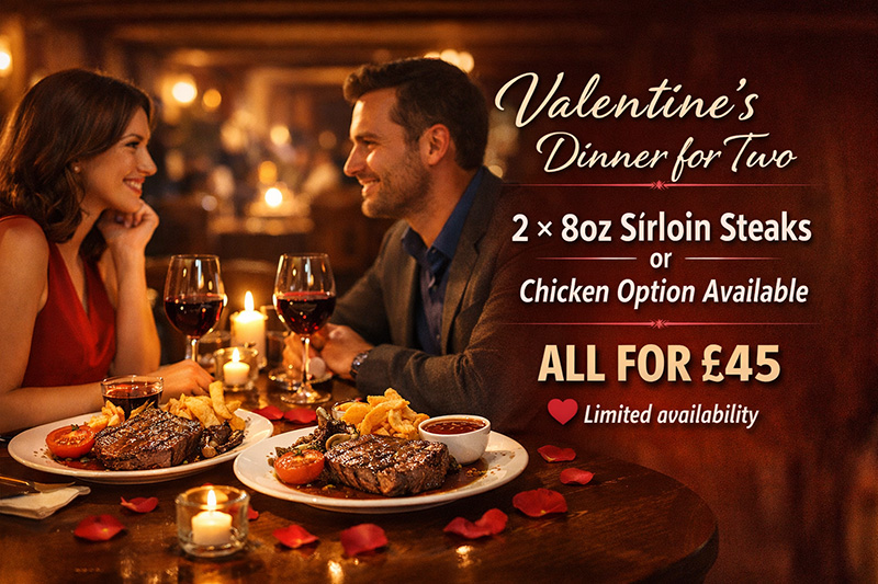 Valentine's Dinner Special at The Charlemont Arms Hotel